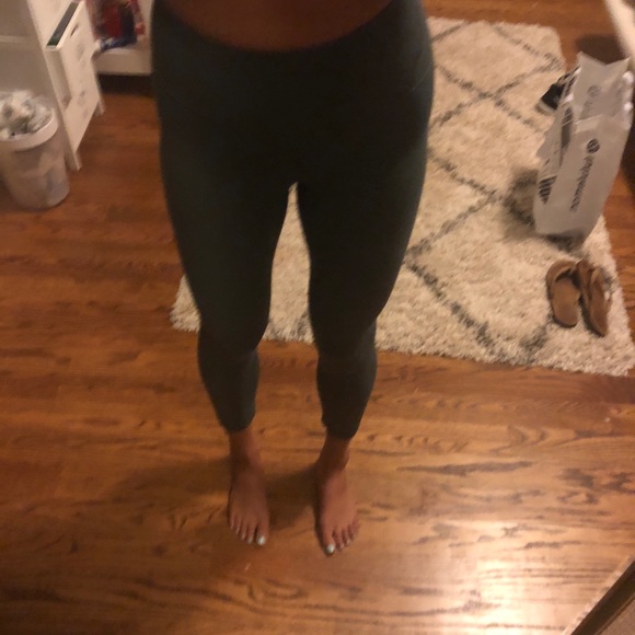 lululemon athletica Pants - Dark green lululemon align leggings crop